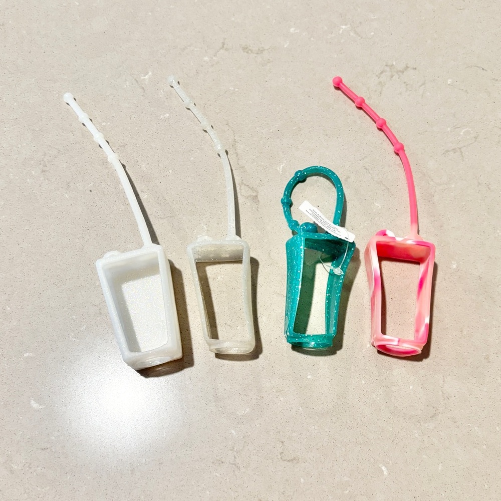 Bath & Body Works PocketBac Holder Lot | 4 Silicone Keychains